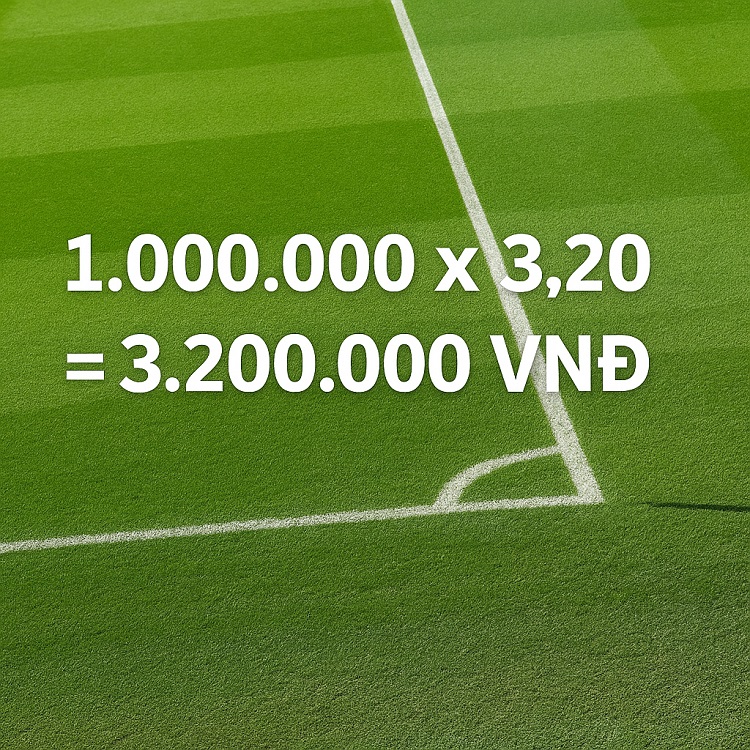 Cách tính tiền thắng cược phạt góc 1X2