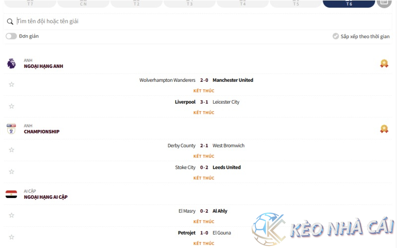 Hướng dẫn xem KQ bóng đá tại Keonhacai