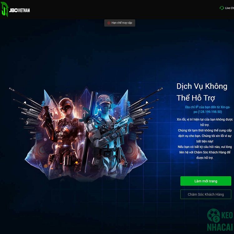 Một vài hạn chế của nhà cái JBO