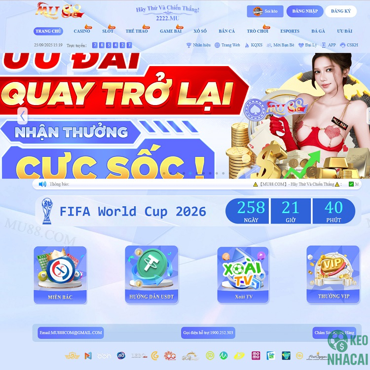 Tổng quan về trang cá cược MU88