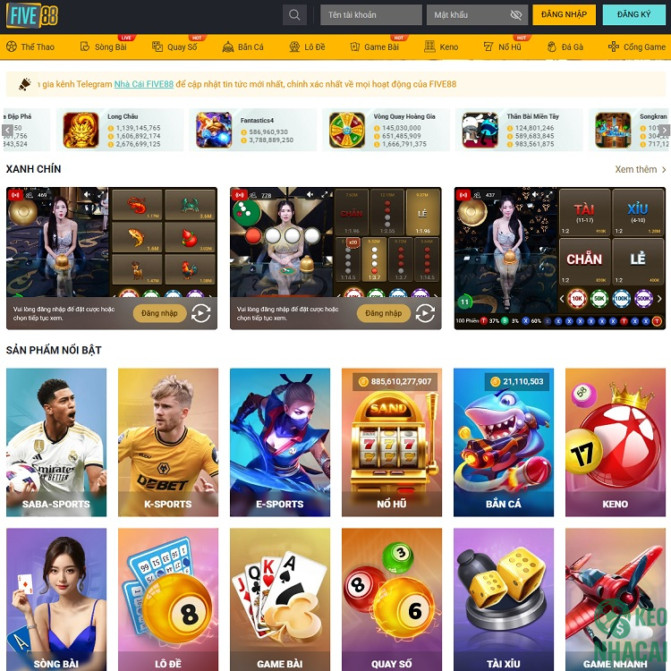 kho game đáng trải nghiệm của nhà cái Five88